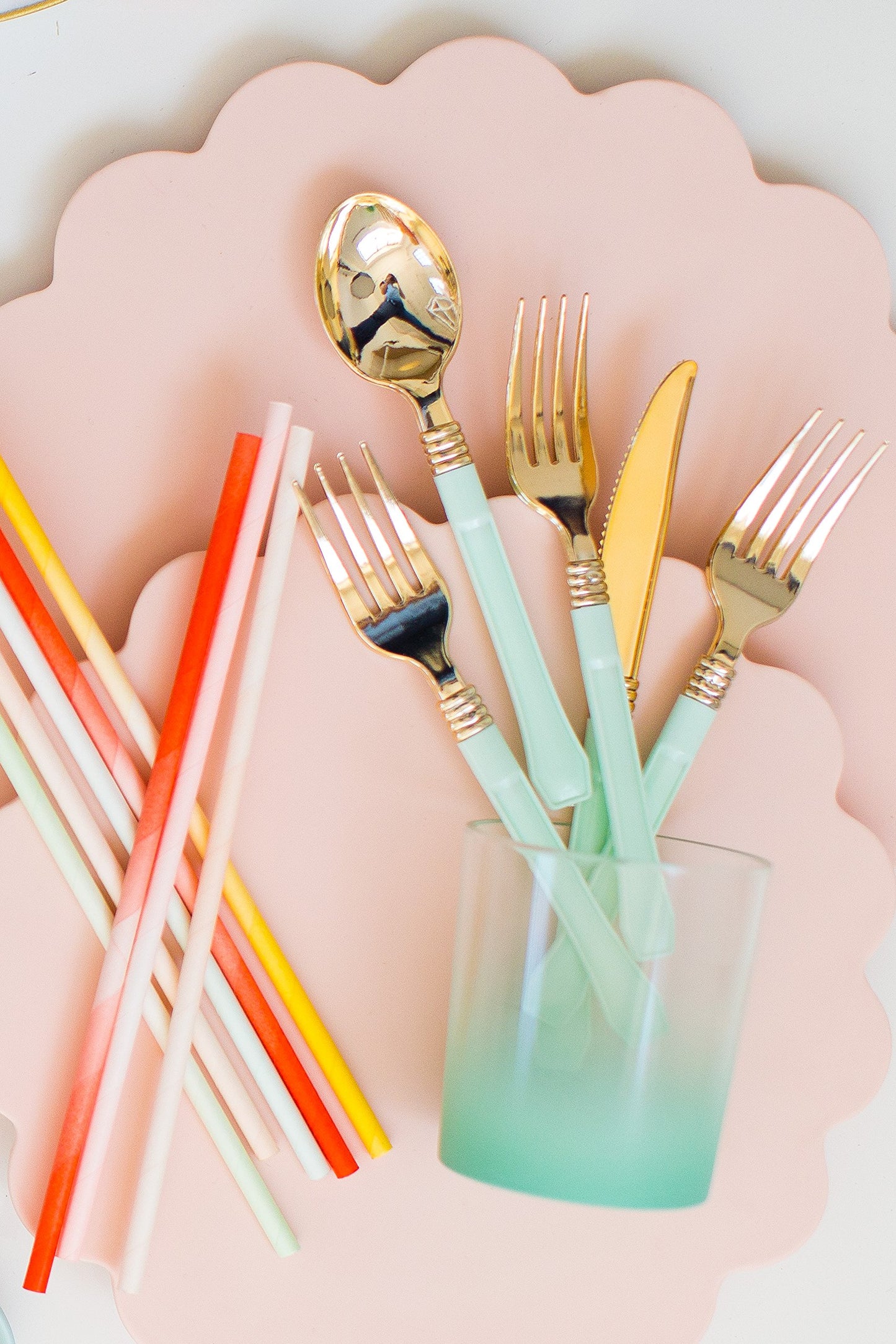 Sugar & Cloth Ombre Plastic Tumbler Glass Set, 4-Piece