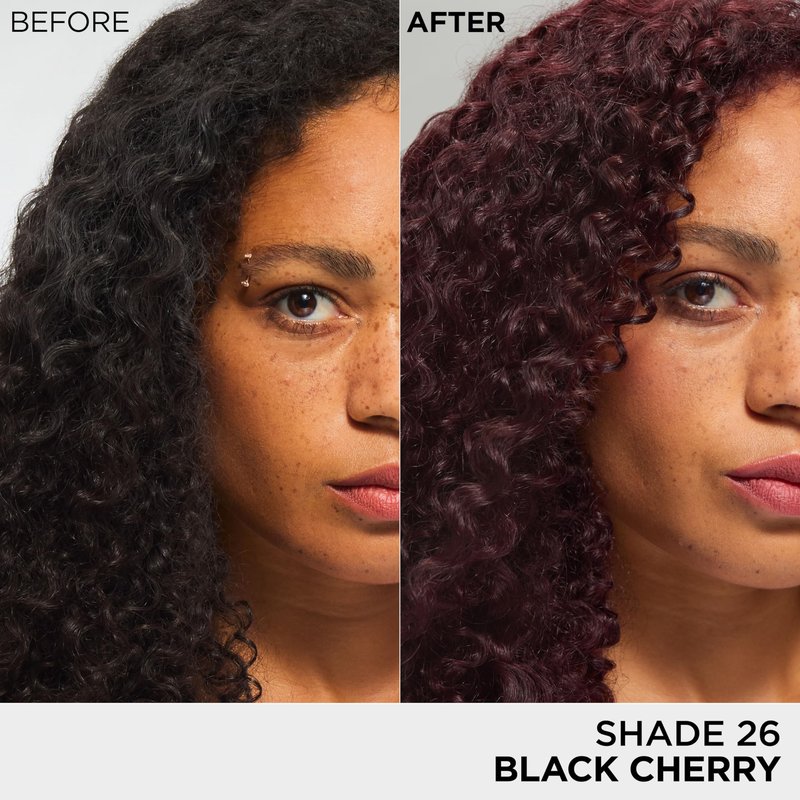 L’Oreal Paris Feria Multi-Faceted Shimmering Permanent Hair Color, High Intensity Hair Dye for 3X Highlights, 26 Black Cherry (Deepest Magenta), 1 Hair Dye Kit