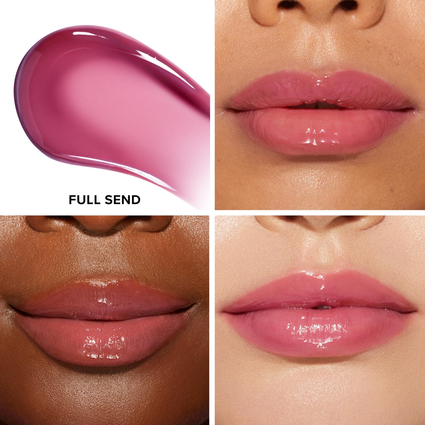 Too Faced Lip Injection Maximum Plump Extra Strength Lip Plumper Gloss | Hydrating, Volumizing, + Plumping, 0.14 Fl Oz, Full Send (True Mauve)
