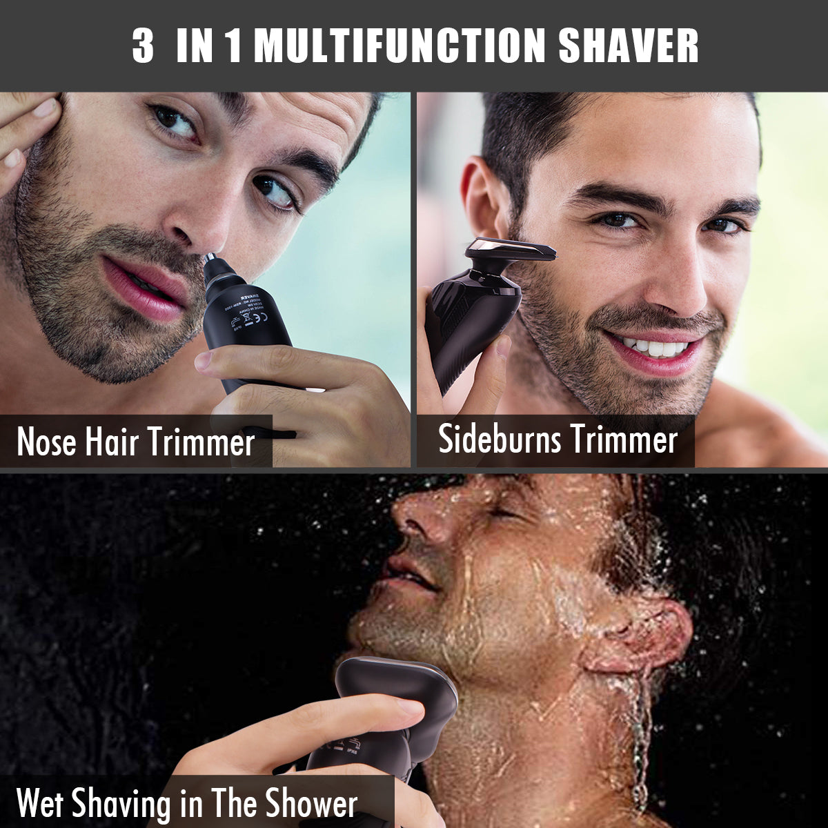 PRITECH Electric Razor for Men Rotary Electric Shavers for Men