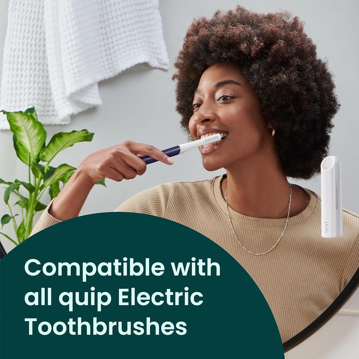 Quip Sonic Toothbrush Replacement Heads - Soft Bristle Refills for Electric Toothbrushes | 3 Pack, Lasts 3 Months Each