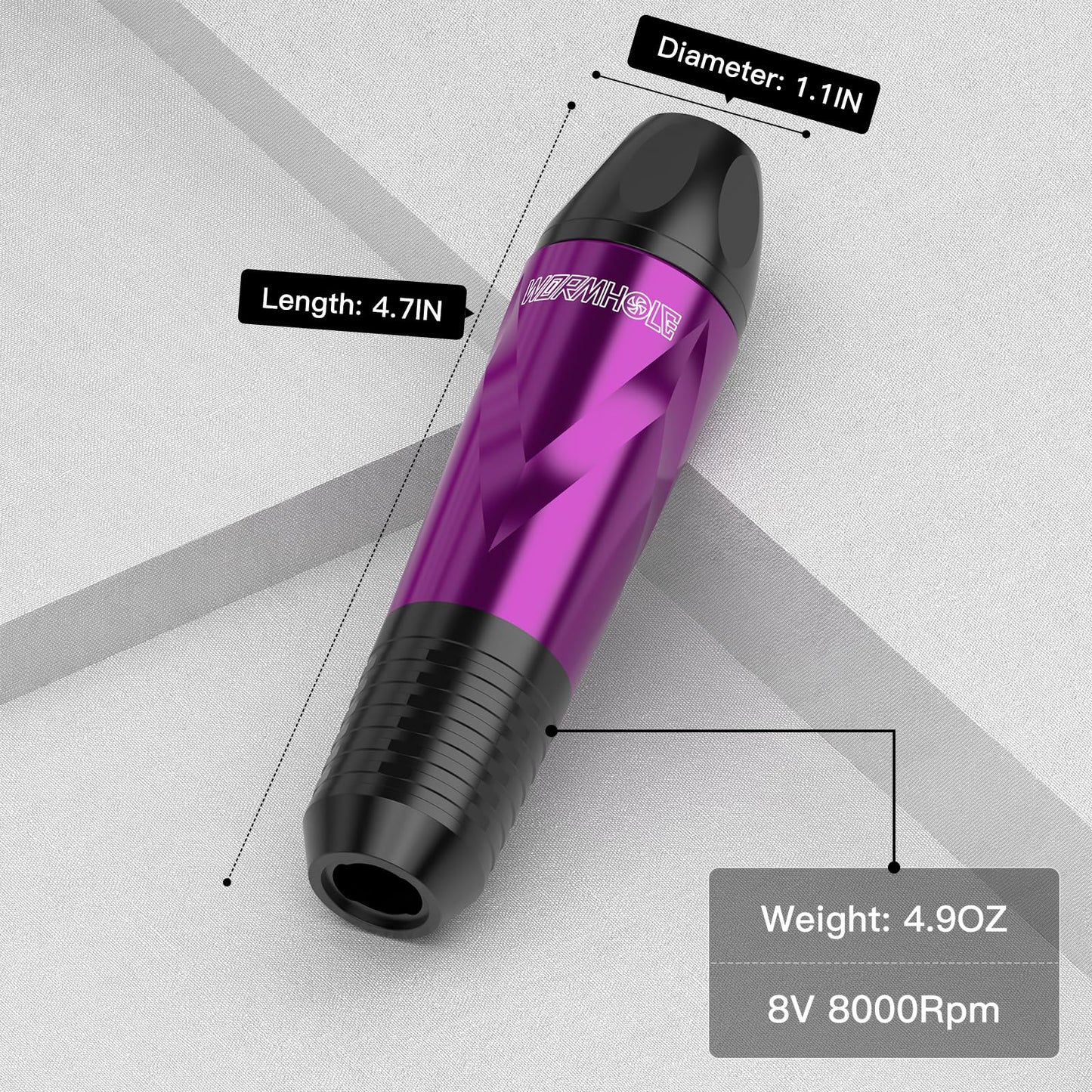 1,500mAh Power Supply Wormhole Tattoo Gun Tattoo Kit Wireless Tattoo Practice Gun Kit Wireless Tattoo Machine Kit Rechargeable Cordless Tattoo Power Supply