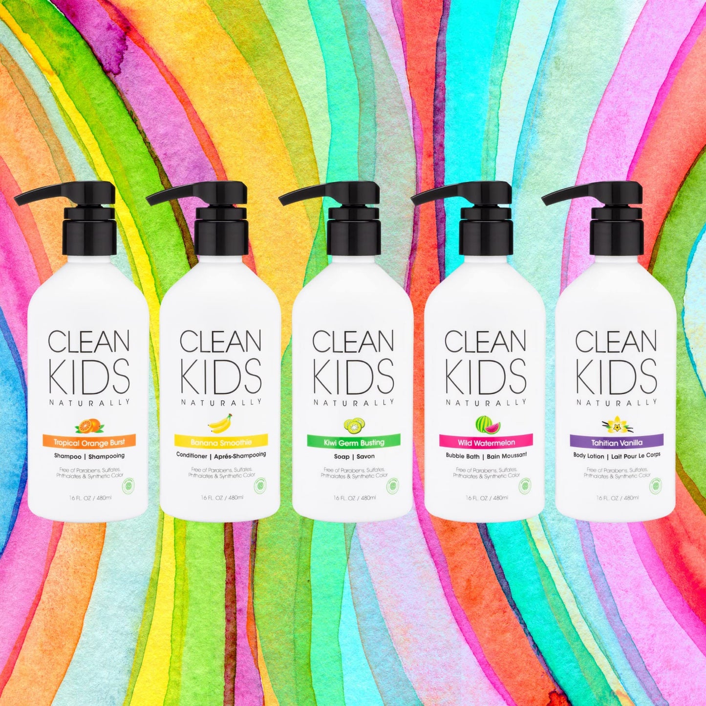 Gabriel Cosmetics Clean Kids Naturally Kiwi Soap, 16 oz, EWG Verified (1)