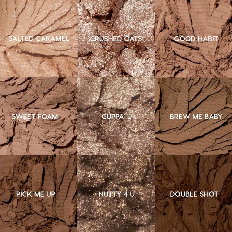ColourPop Deja Brew Eyeshadow Palette - Cool-Toned Nude Eye Makeup with High-Pigment Finishes | 0.3 oz