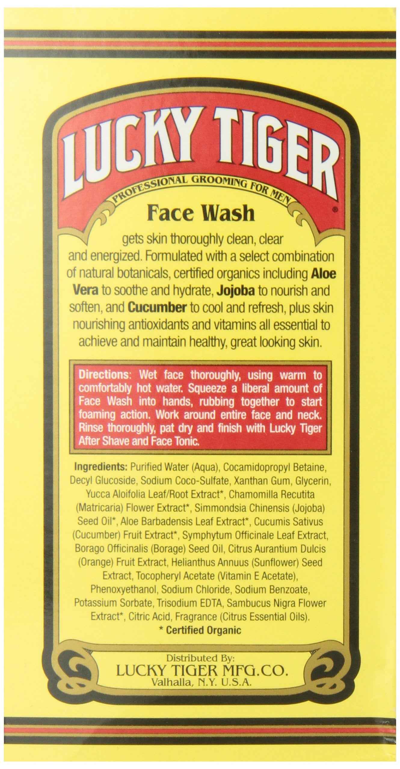 Lucky Tiger Face Wash, 8 Ounce
