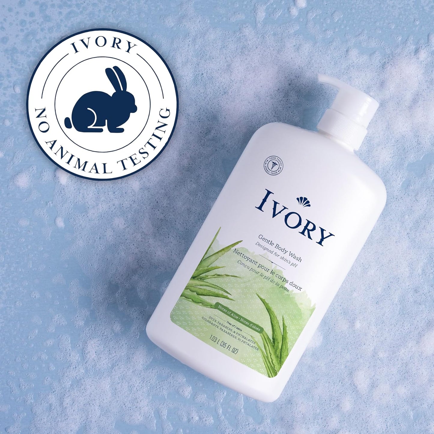 Gentle Body Wash for Family | Aloe Scent, 35 oz | Dye-Free, Paraben-Free, No Heavy Perfumes