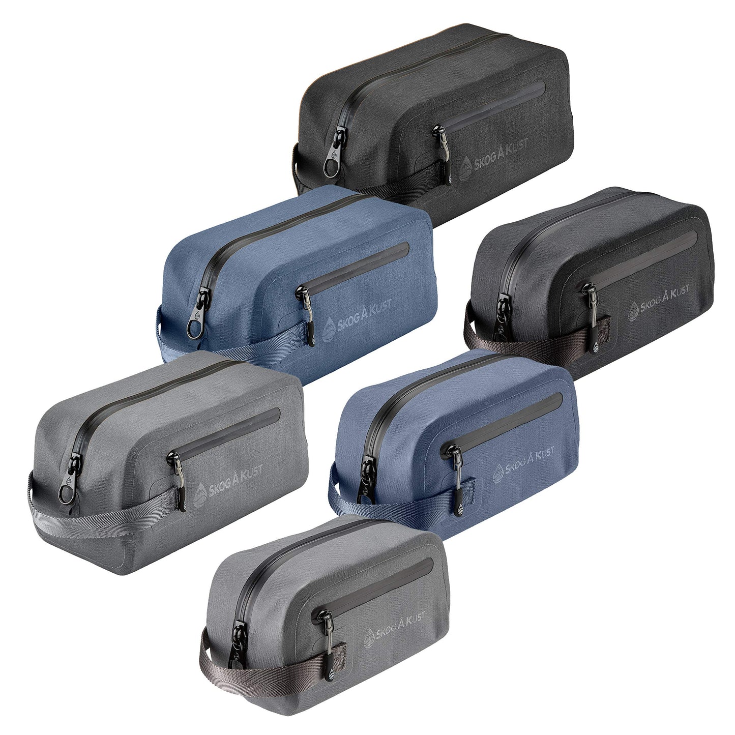 DoppSåk Waterproof & Leak-Proof Travel Toiletry Bag | Small, Black