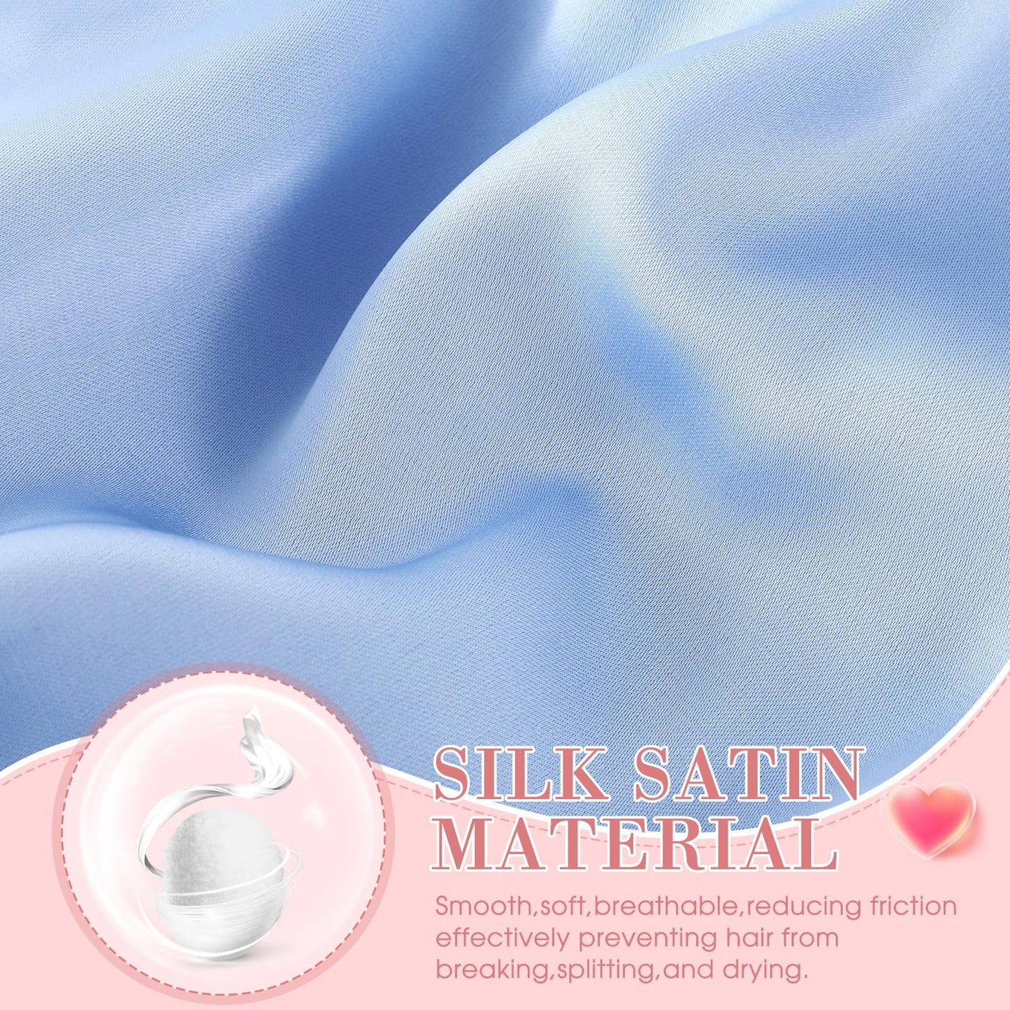 Maiteenly 4 Pcs Adjustable Silk Satin Bonnet for Sleeping Women Double Layer Silk Hair Wrap Sleep Cap Night Turban for Large Long Curly Straight Braid Hair Unisex(Light Color)