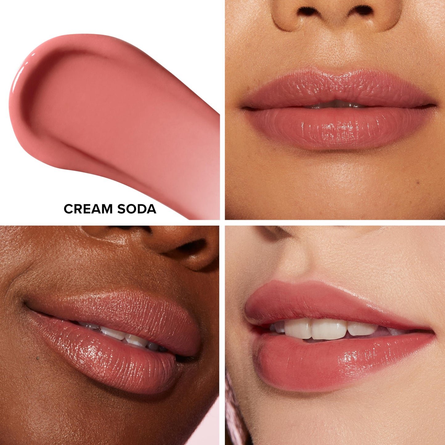 Too Faced Kissing Juicy Tint Lip Balm | Hydrating, Long Lasting Lip Stain for Instant Color + Shine with Juicy Scents, 0.10 Ounce, Cream Soda