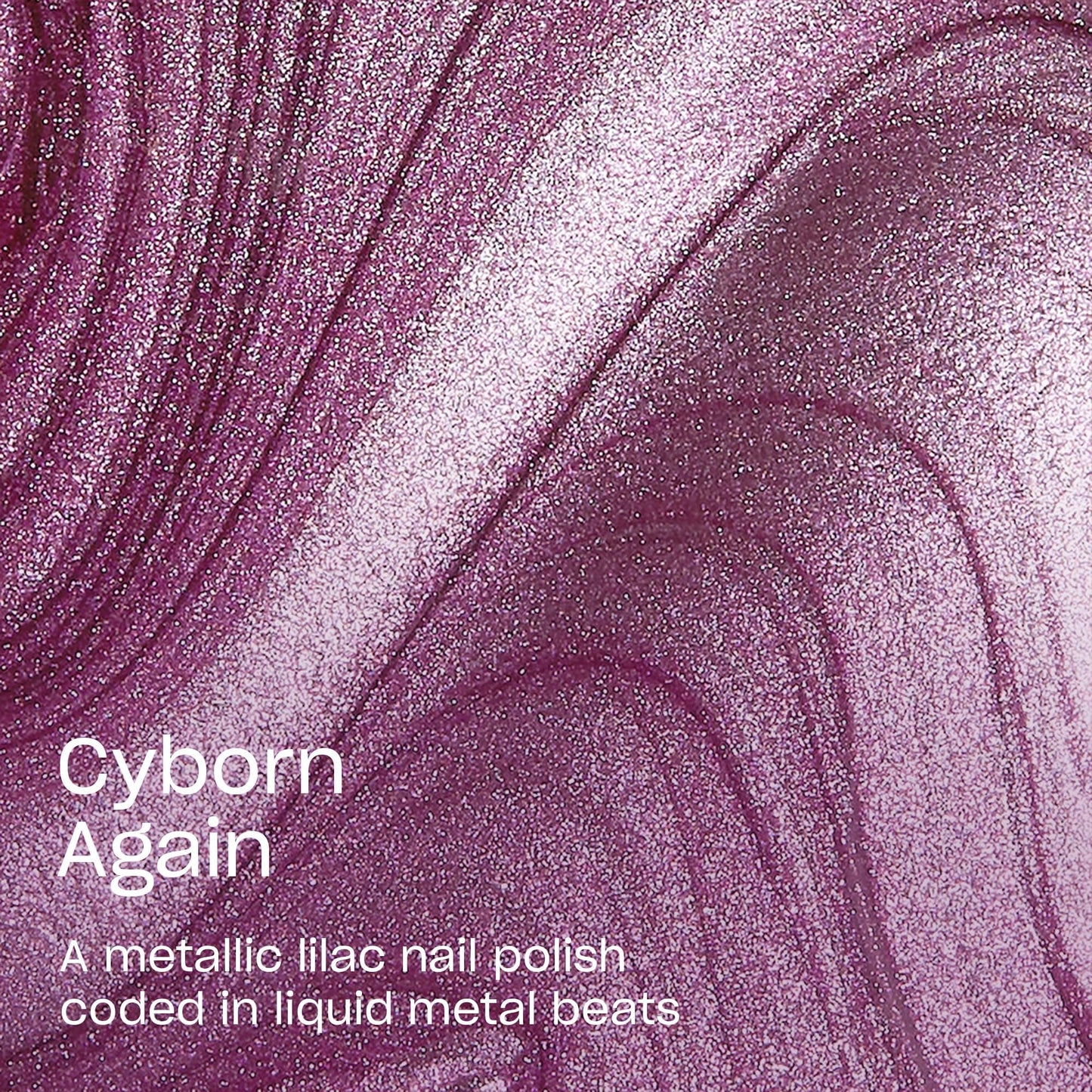 OPI Nail Lacquer Cyborn Again | Opaque Bright Purple Metallic Chip Resistant Nail Polish | Metallic Mega Mix Collection