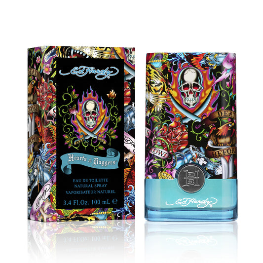 ED HARDY Men's Cologne Fragrance Spray, Hearts & Daggers, Eau De Toilette, 3.4 fl oz