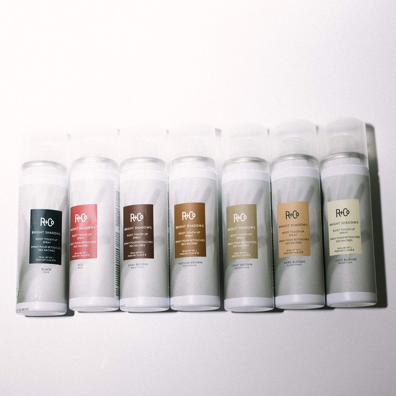 R+Co Bright Shadows Root Touch-Up Spray - Medium Brown, 1.5 Oz.