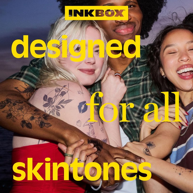 Inkbox Temporary Tattoos, Extra-Large Semi-Permanent Tattoo, One Premium Easy, Long Lasting, Water-Resistant Temp Tattoo with For Now Ink - Lasts 1-2 Weeks, Flower Tattoo 5.5 x 9 in, Edgelord