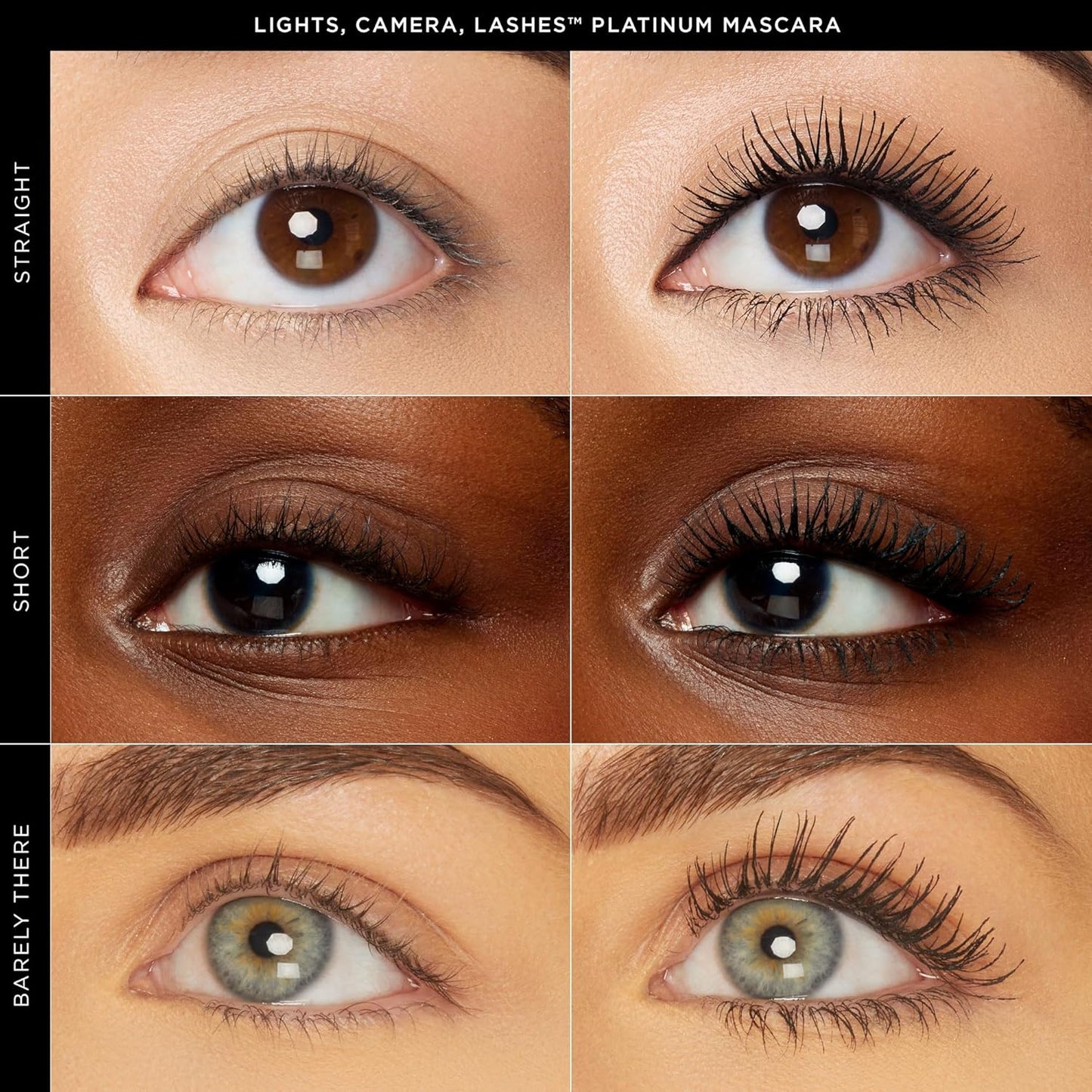 Tarte Lights, Camera, Lashes Platinum Volumizing Mascara - Black Tinted Peptide Lash Serum for Volume & Length, Vegan & Cruelty-Free