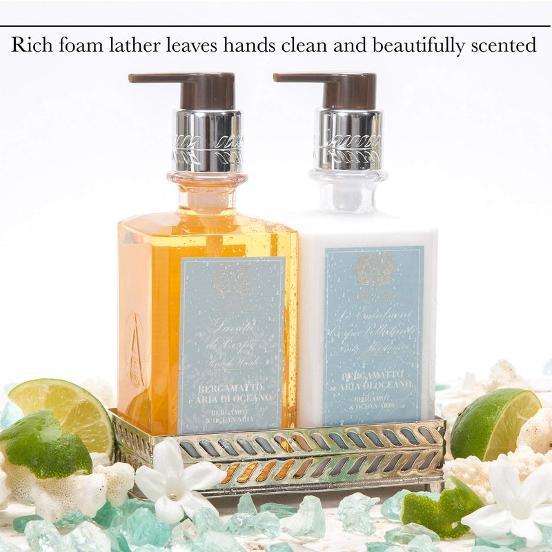 Antica Farmacista Hand & Body Wash - Luxury Nourishing & Hydrating Hand Cleansing Wash - Bath & Body Gift - Peonia, Gardenia & Rosa, 10 fl oz