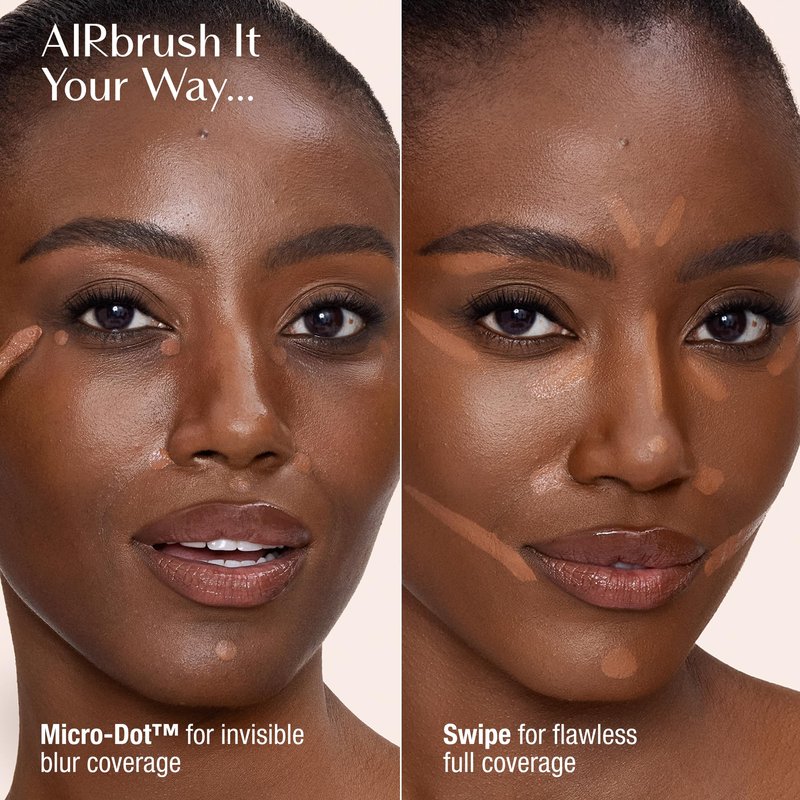 Charlotte Tilbury AIRbrush Flawless Blur Concealer - Concealer for Dark Circles, Blemishes & More - Hydrating, Full Coverage with a Natural Matte Finish - 12 Tan