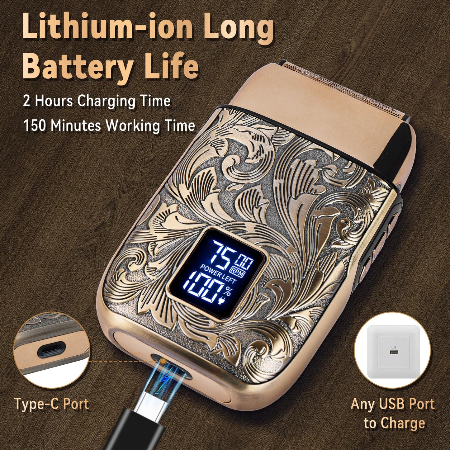 Ufree Foil Shaver for Men, Electric Razor, Face Shaver