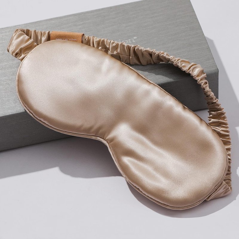 Silk Hair Scrunchies Set - 100% Mulberry Silk Sleep Mask & Hair Ties | Luxurious 22mm Gift Pack