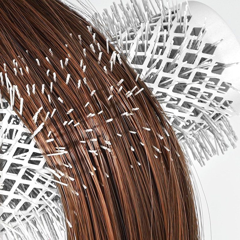 Eagle Fortress Round Brush - Thermal Ceramic Hair Brush for Professional Blowouts | 0.98 Inch, Grey