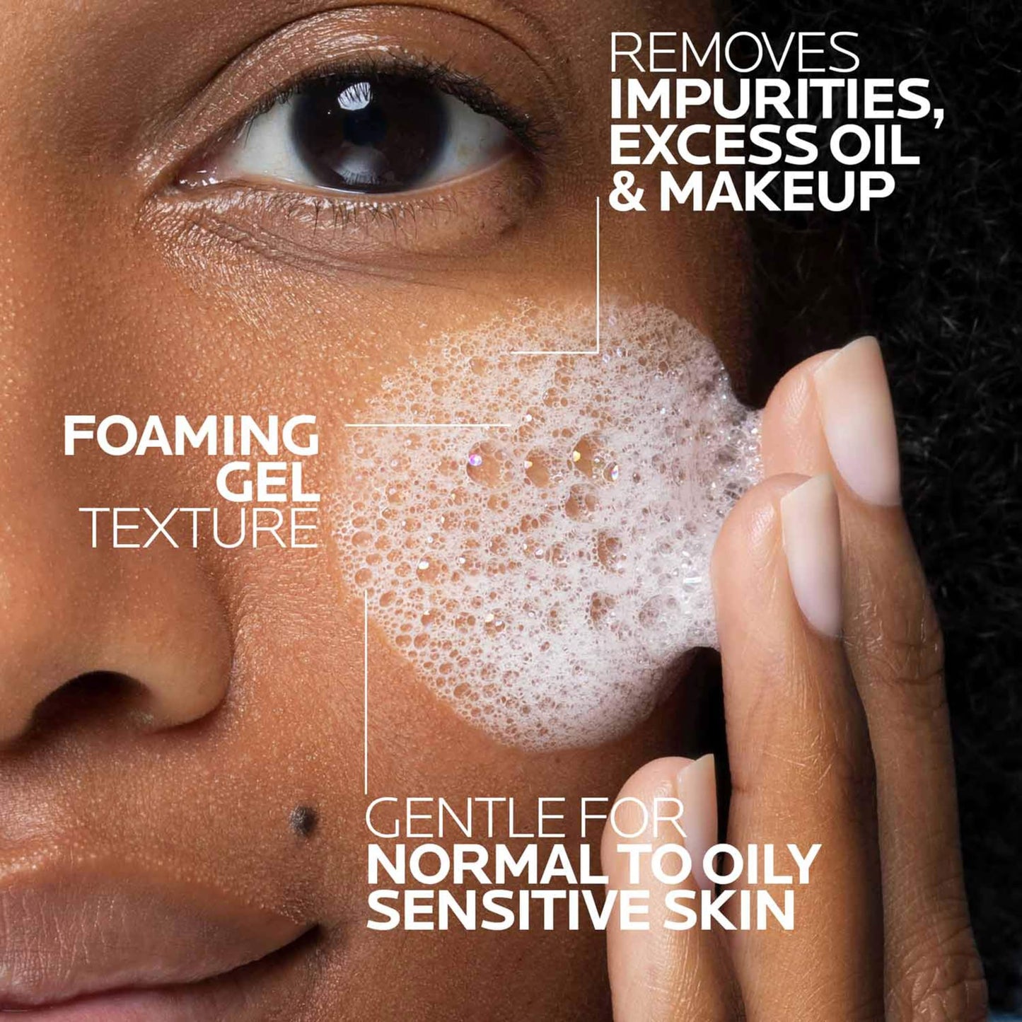 La Roche-Posay Toleriane Purifying Foaming Facial Cleanser,Oil Free Face Wash-Women &Men with Niacinamide+Ceramides,Pore Cleanser Safe For Sensitive Skin,Won’t Dry Out Skin,Soap Free,400ml,(Pack of 2)