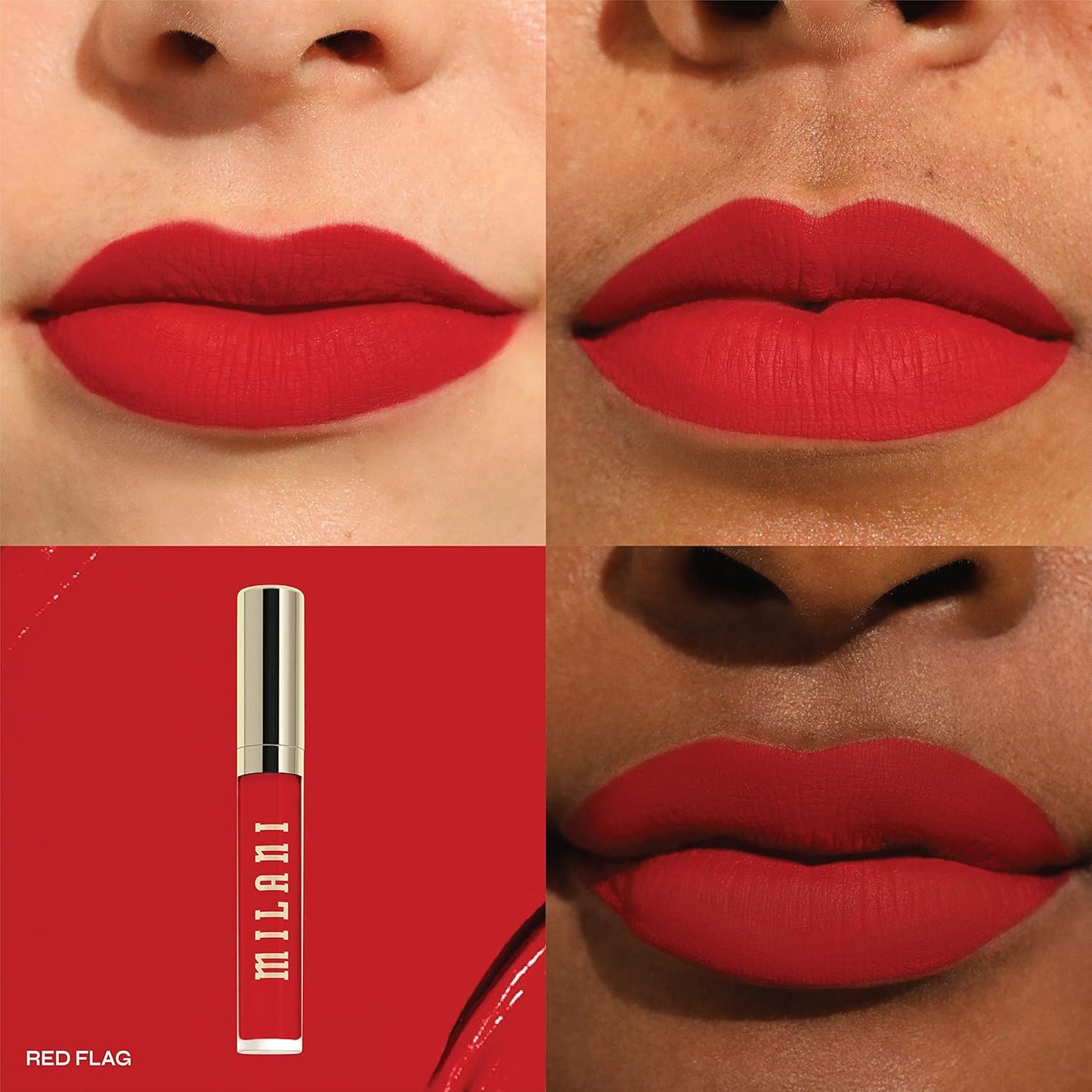 Milani Stay Put Longwear Liquid Lipstick & Lip Liner Set - Highly Pigmented Retractable Pencil & Plumping Balm