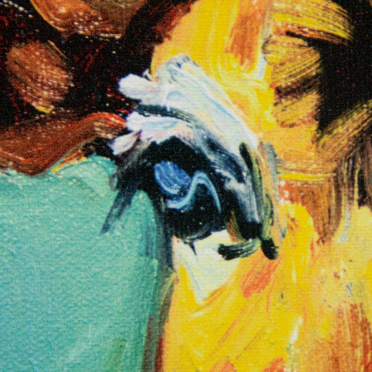 Creative Co-Op Canvas Wall Décor with Cow Image