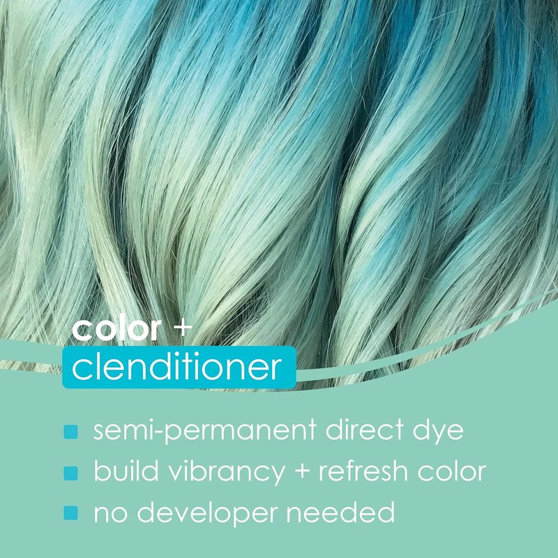 Keracolor Color + Clenditioner - 3-in-1 Color-Depositing Conditioner | Semi-Permanent Hair Color, 12 Fl Oz, 23 Shades