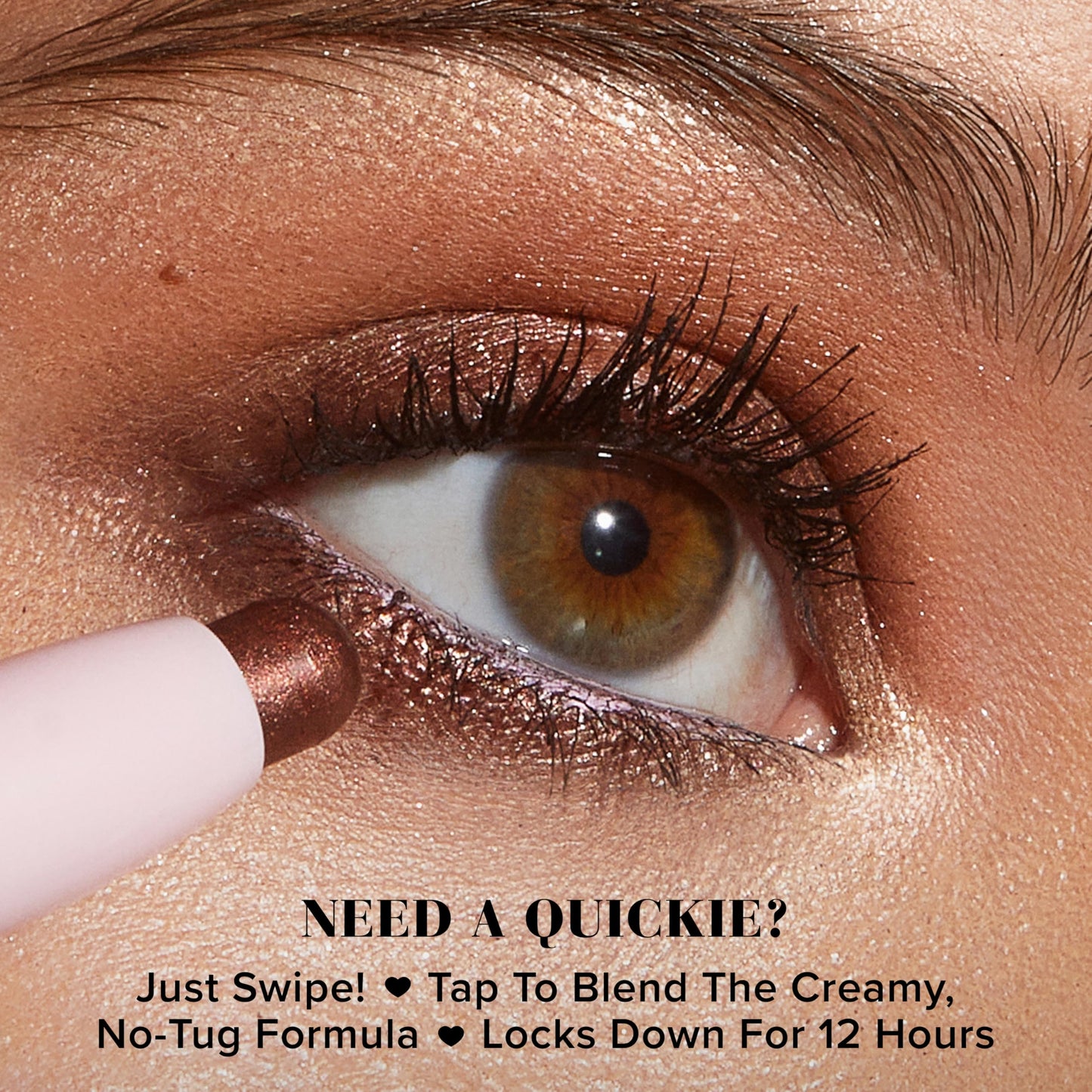 Too Faced Quickie Queen Eye Shadow Sticks | Creamy, Long Wearing + Non-Creasing, High-Impact Sparkle, Fairy Dust