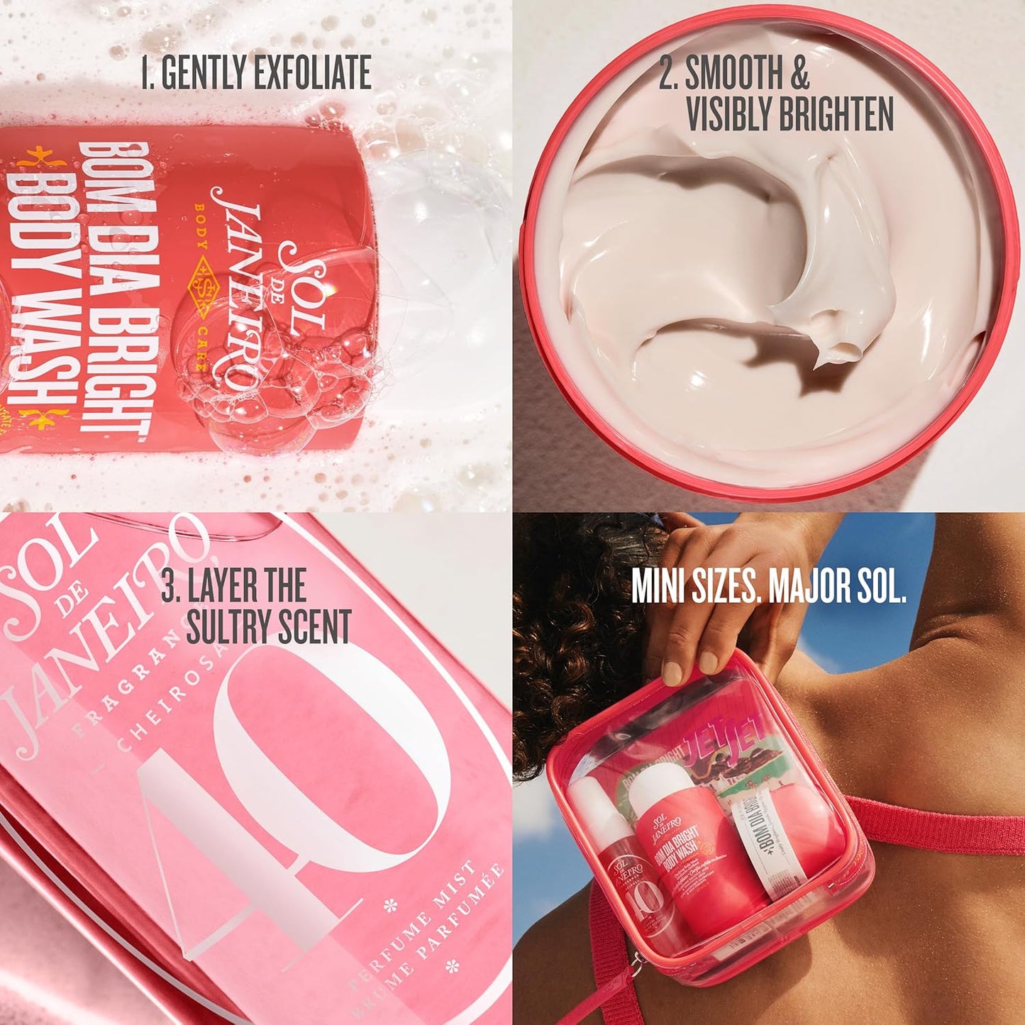Sol de Janeiro Travel Shower Kit - Luxurious Body Care Essentials | Perfect for On-the-Go