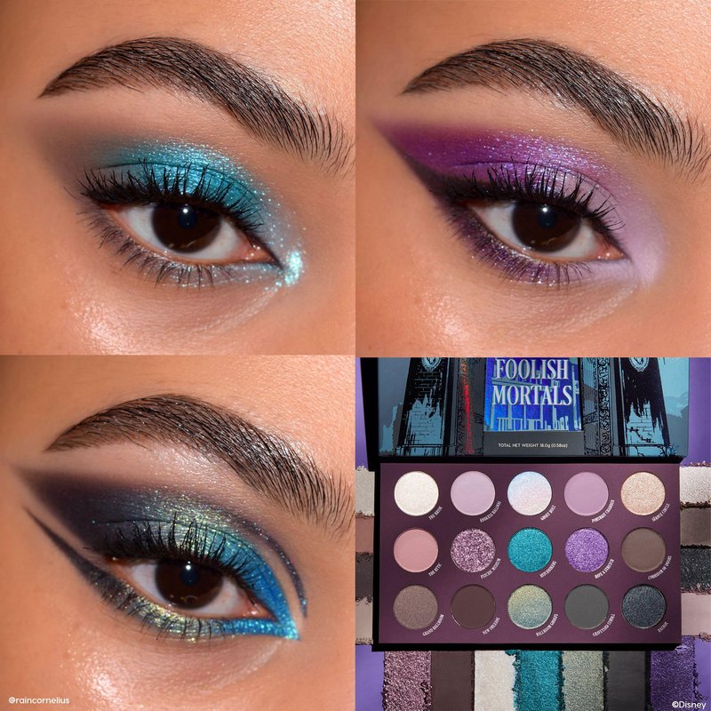 ColourPop x Haunted Mansion Foolish Mortals Eyeshadow Palette - Eye Makeup Palette with Matte, Metallic, Matte Sparkle & Pearlescent Finishes - High-Pigment, Long Lasting Formula (0.58 oz)