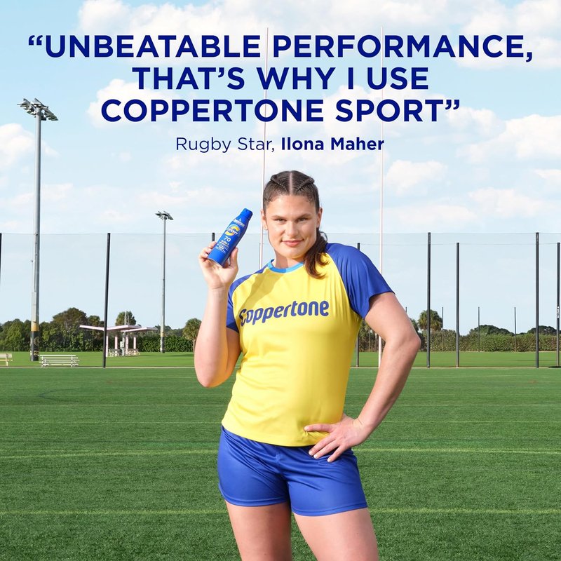 Coppertone SPORT Sunscreen Spray SPF 70 - Water Resistant Broad Spectrum Protection | 5.5 Oz, Pack of 3