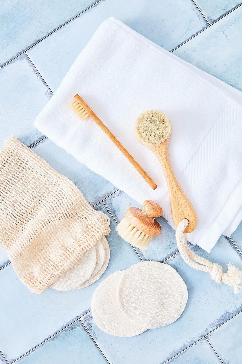 Goat Hair Face Brush - Natural Bristle with Oiled Beechwood Handle | 5.75 Inches