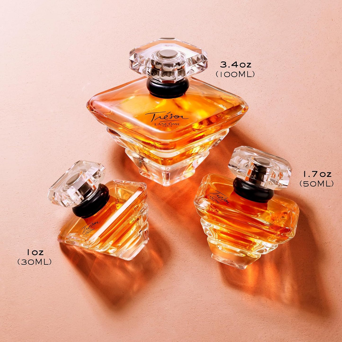 Lancôme Trésor Eau de Parfum | Long-Lasting Floral Fragrance with Rose, Lilac, Peach & Apricot - Elegant Women's Perfume