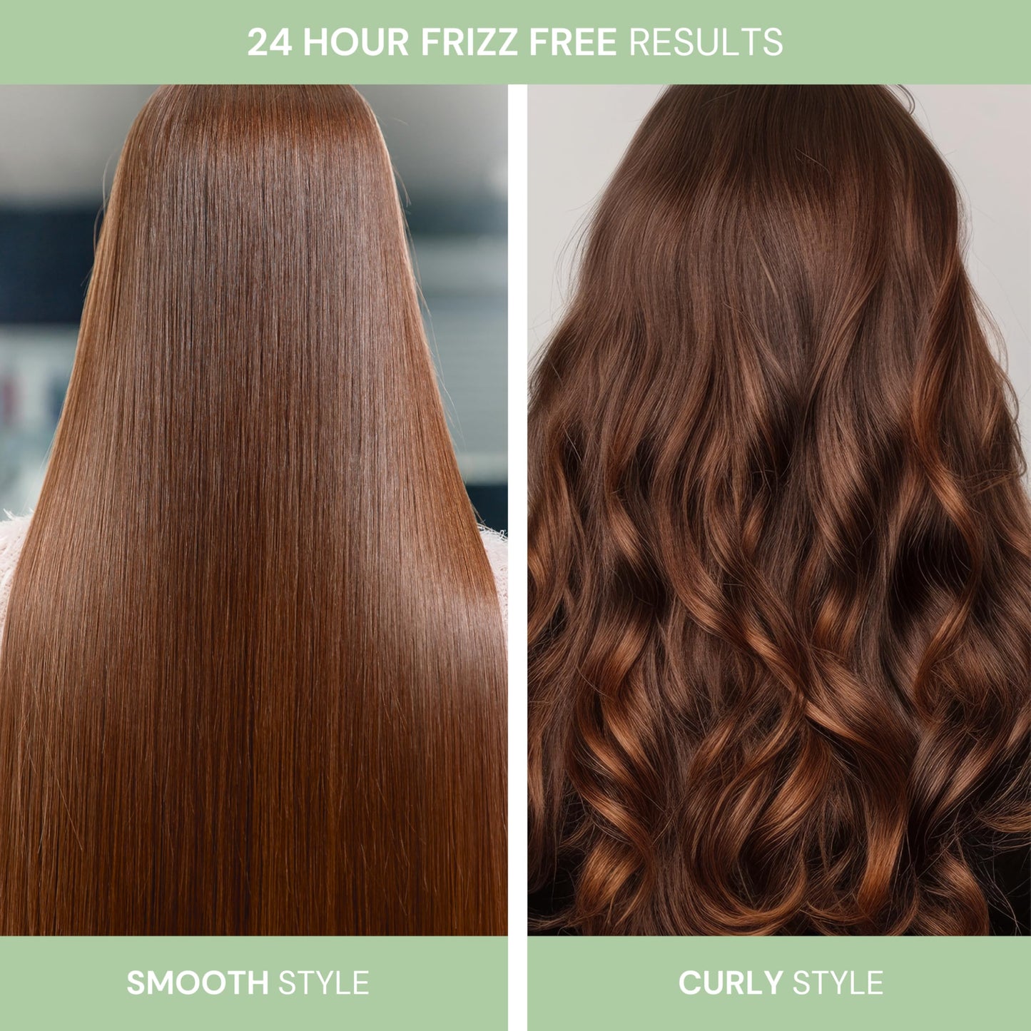 Pure NV Versatility 1 Day Frizz Free Treatment Smoothing & Curling Lotion, Made From Natural Vitamins & Minerals, Keratin, Collagen & Argan Oil Infused To Repair, Restore & Strengthen 8.5 Oz