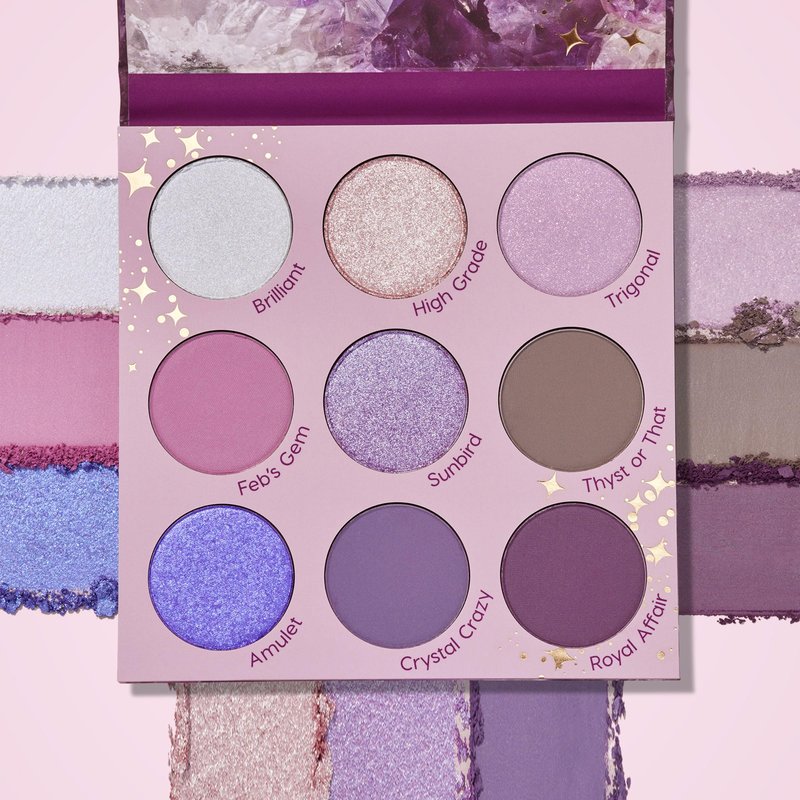 ColourPop All Amethyst Eyeshadow Palette - Metallic Opalescent with Duo Chrome Finishes - High-Pigment Eye Makeup with a Long-Wearing Formula (0.3 oz)