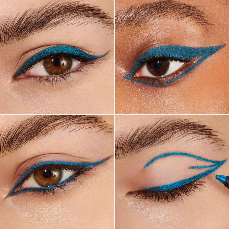 Wonderskin 1440 Longwear Black Glitter Eyeliner Pencil, 2 Pack - Waterproof, Sharpenable Eyeliner & Smudge Proof Eye Liner Pencils (Black Truffle)