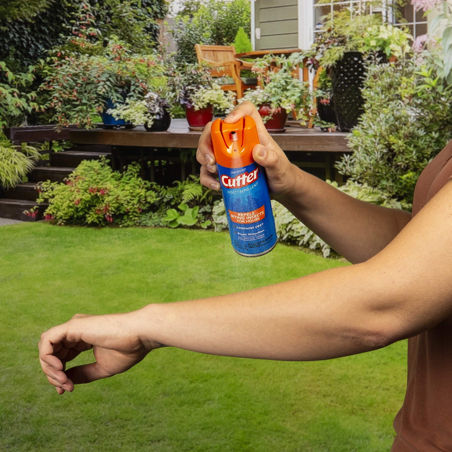 Cutter Unscented Cutter Insect Repellent, Aerosol, 6-Ounce, Clear