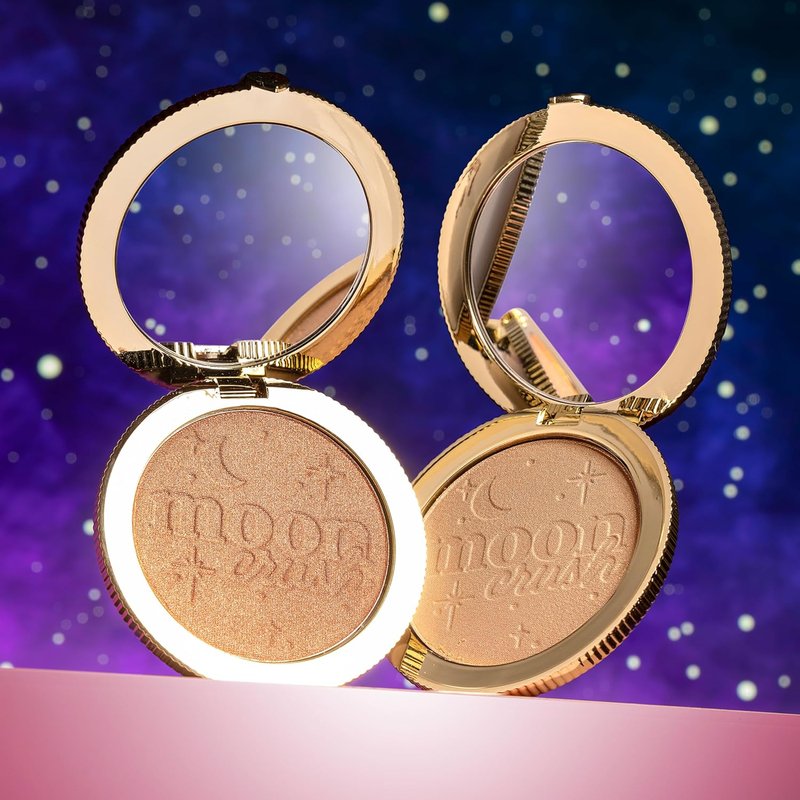 Too Faced Moon Crush Highlighter - Sheer Glossy Glow Makeup | 0.24 Ounce