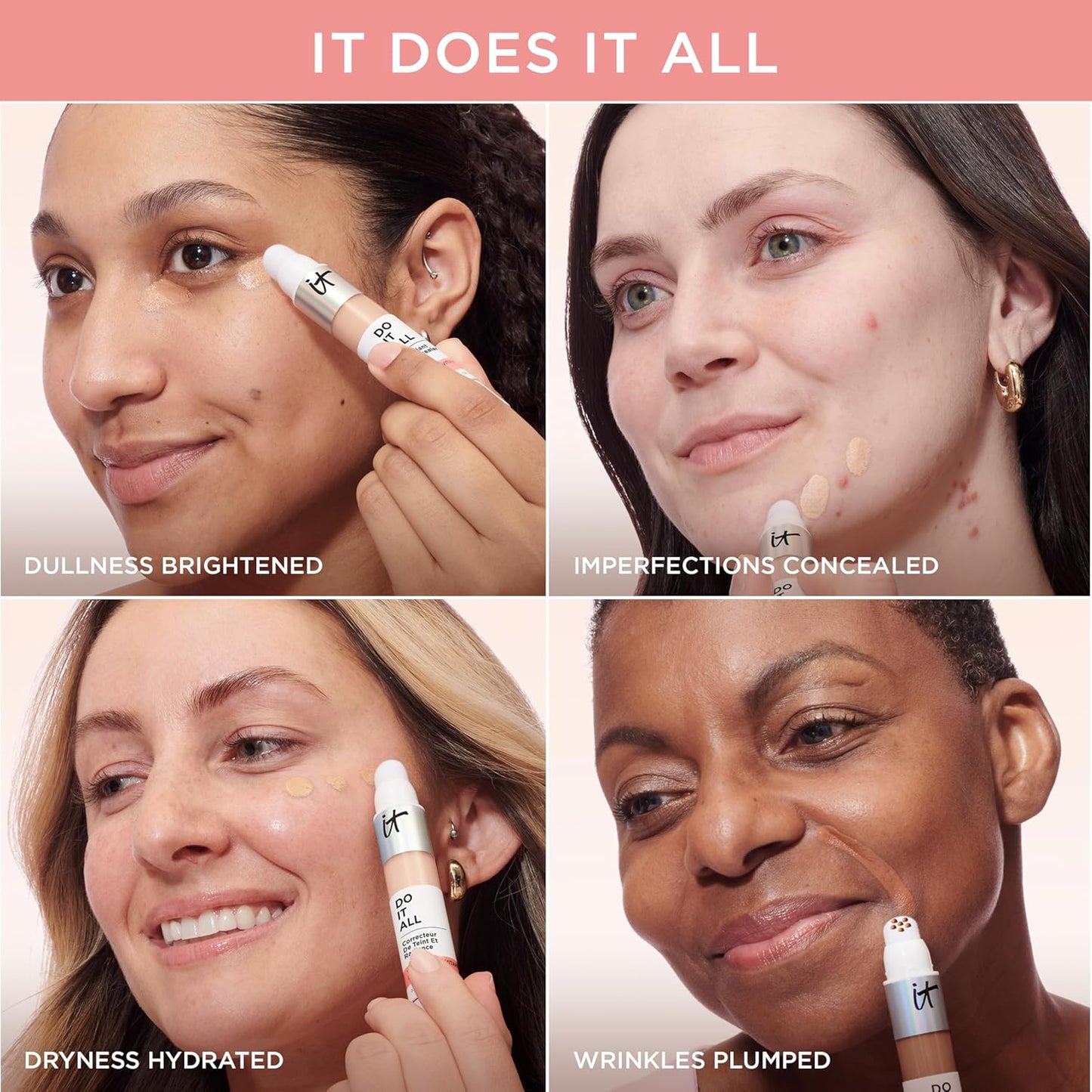 IT Cosmetics Radiant Concealer - Hydrating Creaseless Formula with Niacinamide & Hyaluronic Acid | 0.2 Fl Oz