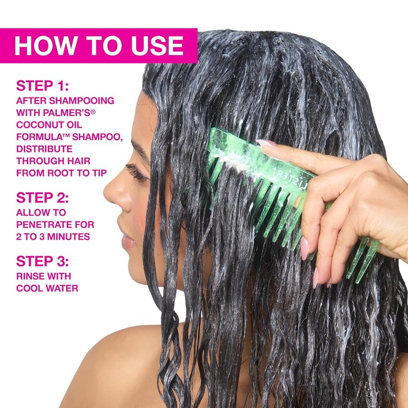 Palmer's Coconut Oil Hair Treatment - Moisture Boost Protein Pack for Dry, Damaged Hair | 2.1 Oz (12 Pack)