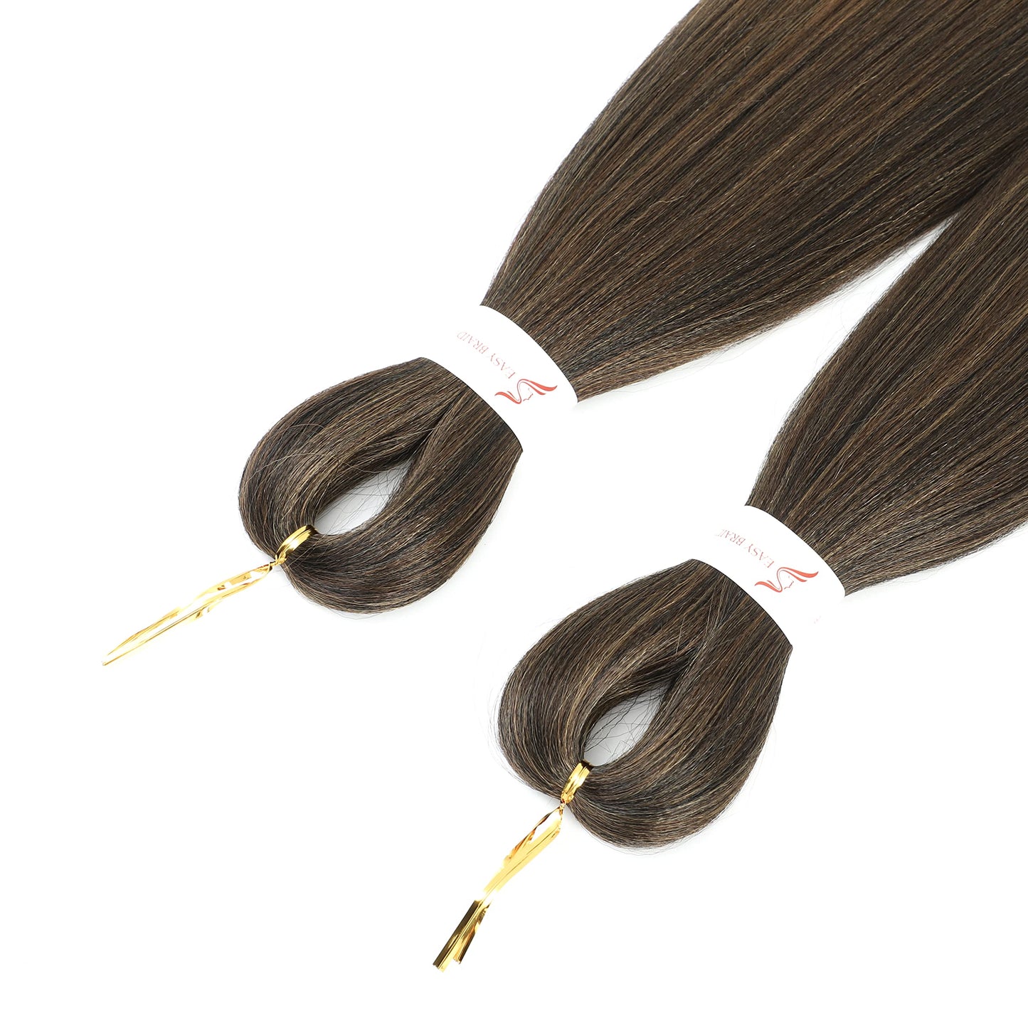 Pre Stretched Braiding Hair Ombre 36 Inch Long Brown Braiding Hair 8 Packs Easy Braids Hair Yaki Straight Hot Water Setting Synthetic Ombre Braid Hair Extensions for Crochet Hair Braiding Twist