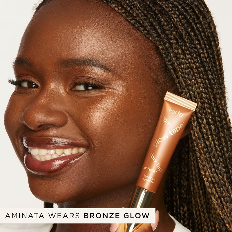 tarte glow tape highlighter – Illuminating Makeup with Lightweight Buildable Mineral Pigments & Shea Butter, Vegan & Cruelty-Free, full size, pearl glow