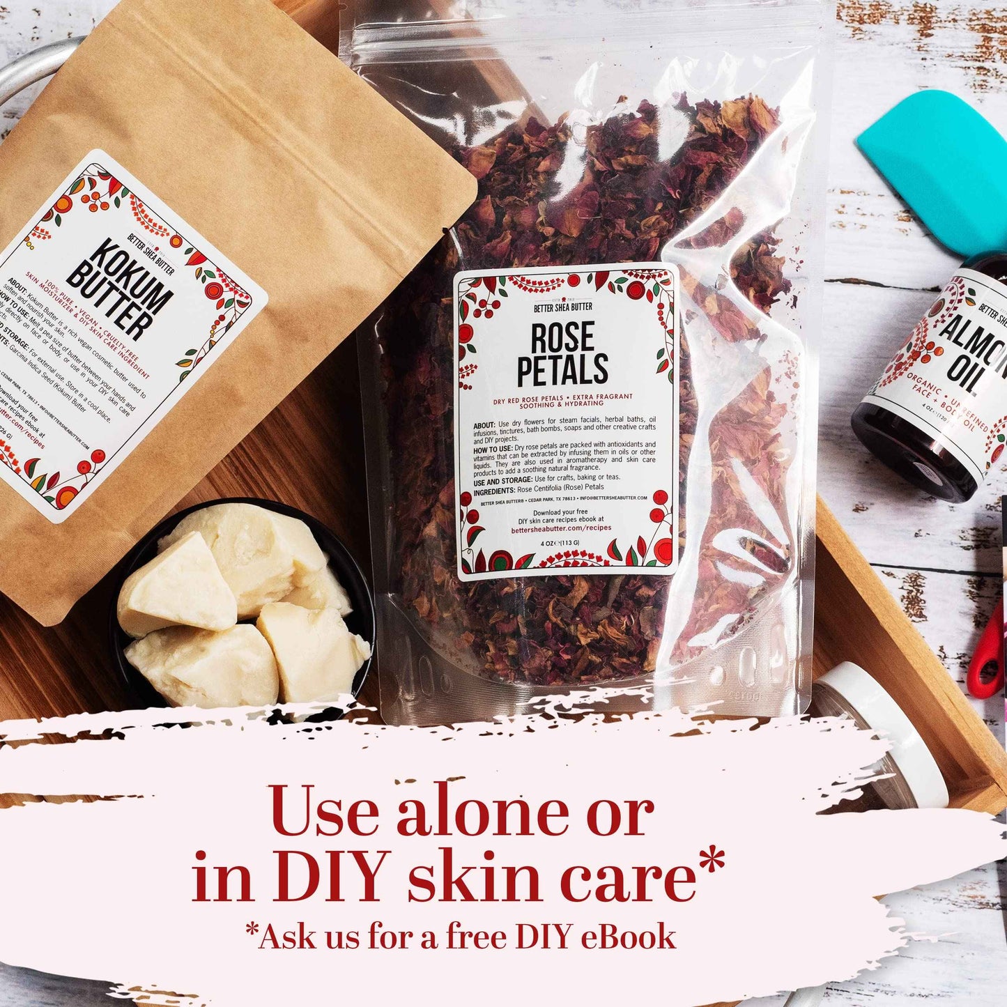 Raw Kokum Butter Unrefined - Body Butter Bar for Soap Making and DIY Skin and Hair Care Products - Pure, Unscented Moisturizer for Lotion Base - 8 oz Block