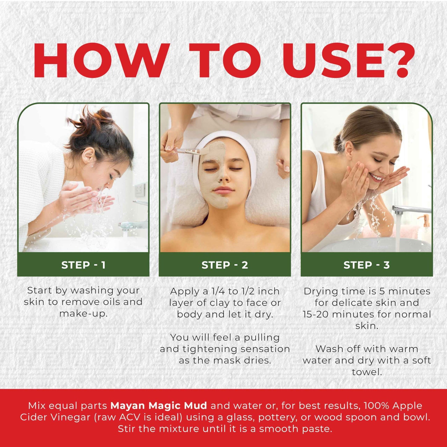 Mayan Magic Mud Powerful Deep Pore Cleansing Sodium Bentonite Clay for Unisex - 32 oz Cleanser