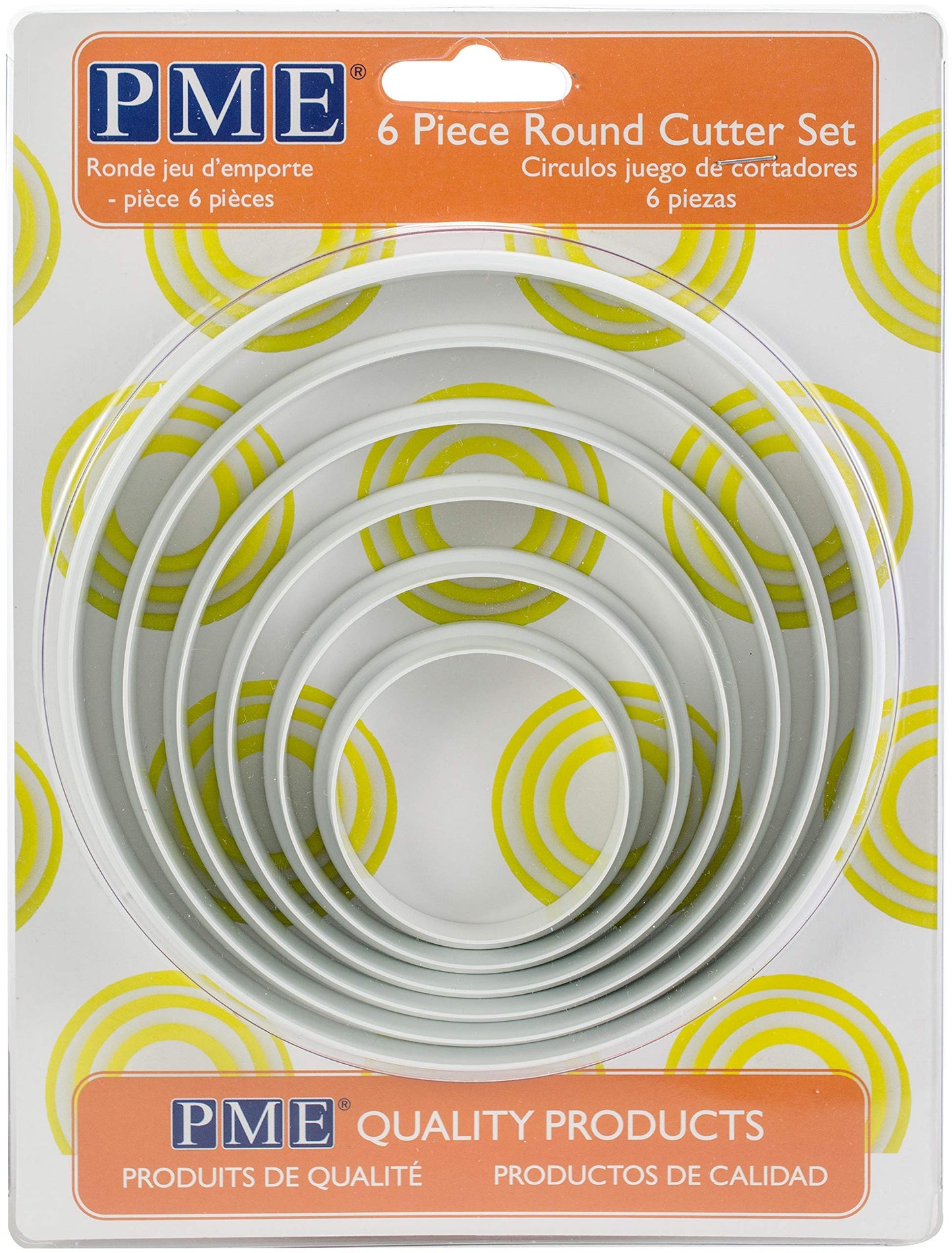 PME, Set of 6 Round Cutters, Cake Decorating, for Cake Decorating