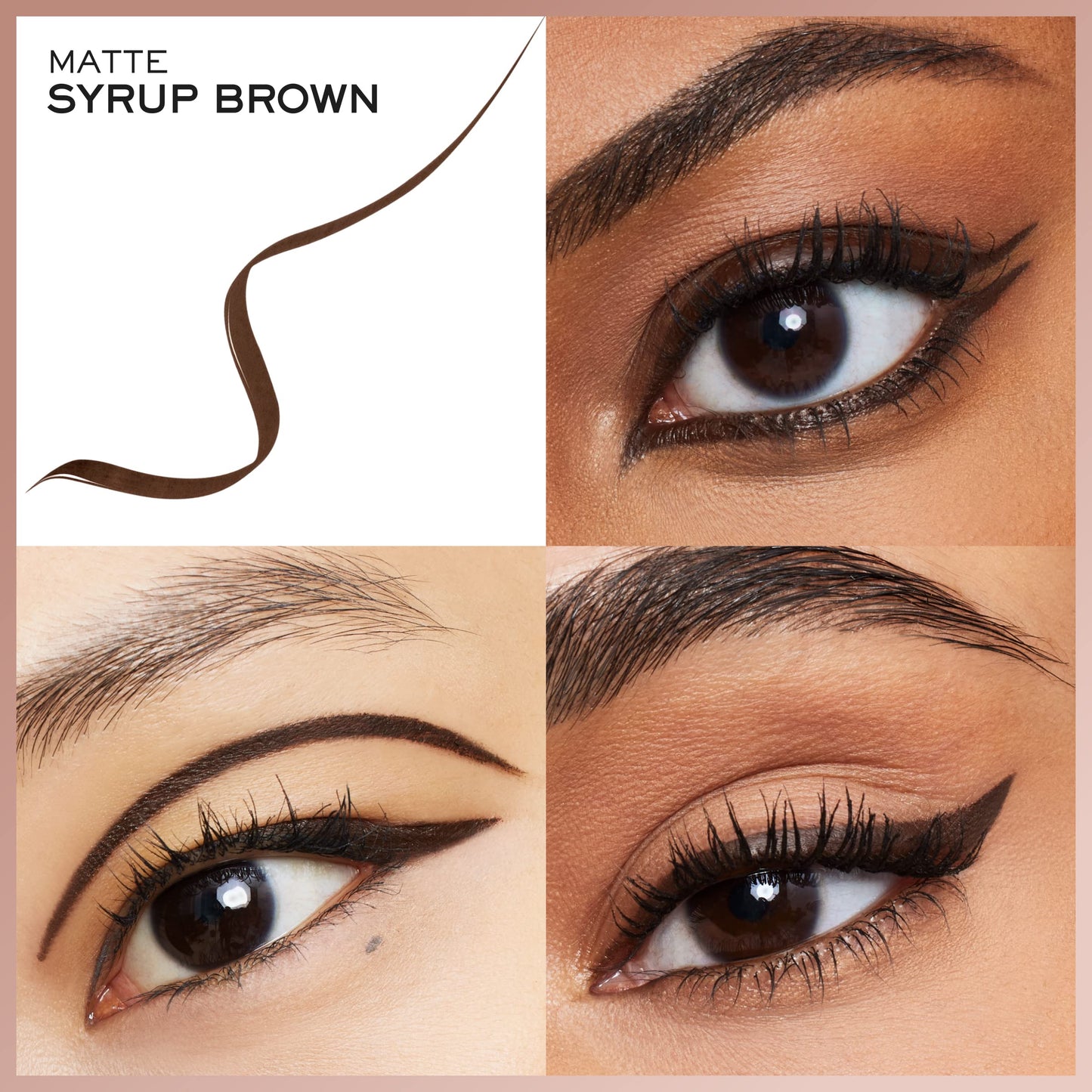 Lancôme Idôle Liner Waterproof Liquid Eyeliner - Ultra-Precise & Luminous Pigments - Flake, Fade & Smudge-Proof - Brown
