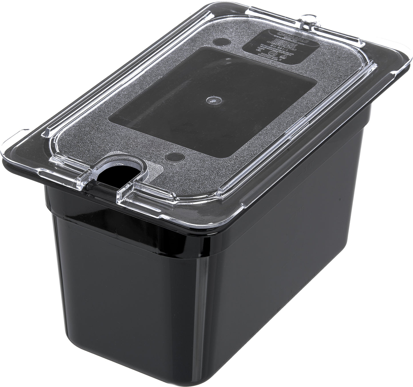 Carlisle FoodService Products 3068203 StorPlus Fourth Size Food Pan, Polycarbonate, 6" Deep, Black
