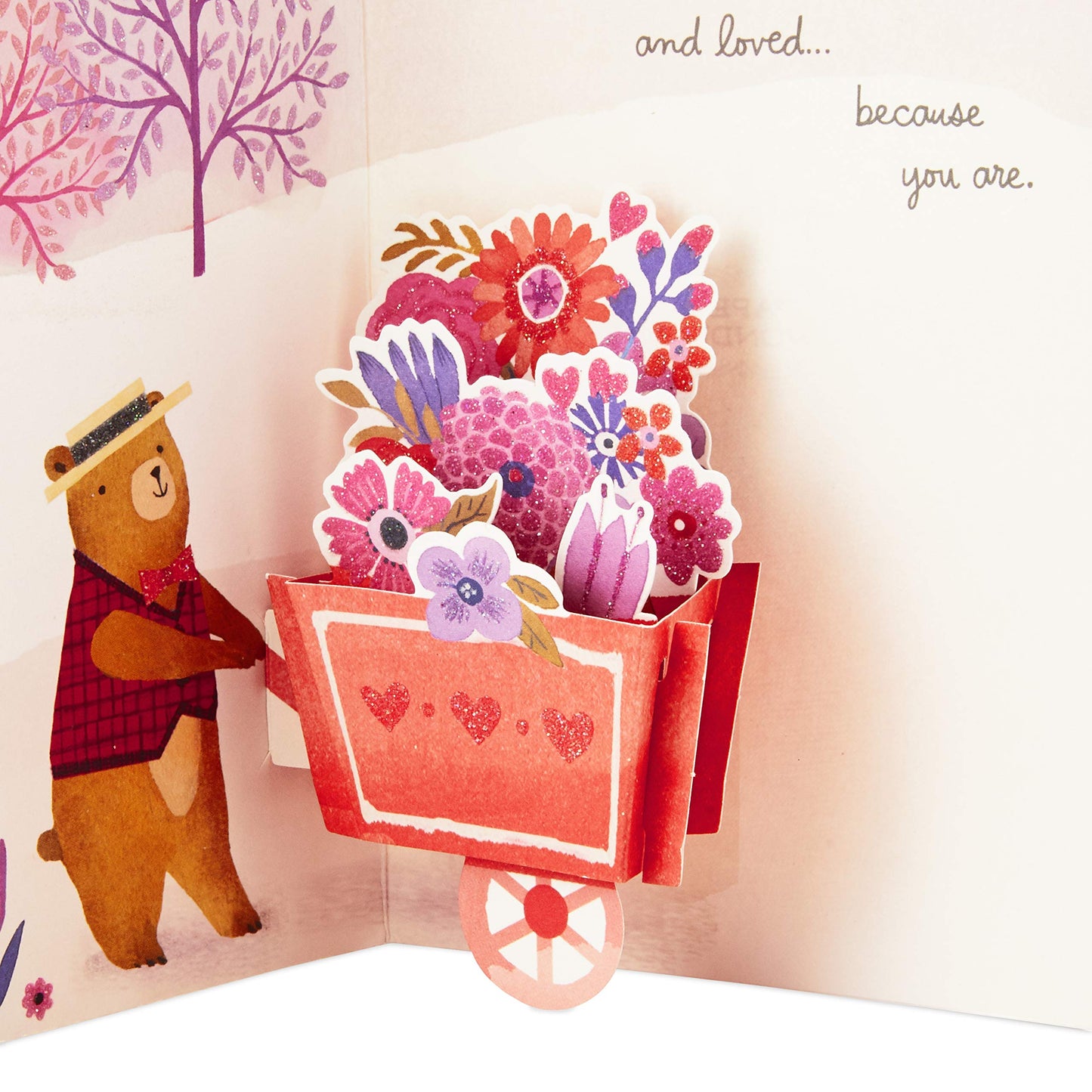 Hallmark Paper Wonder Pop Up Valentines Day Card for Anyone (Beary Loved Valentine)