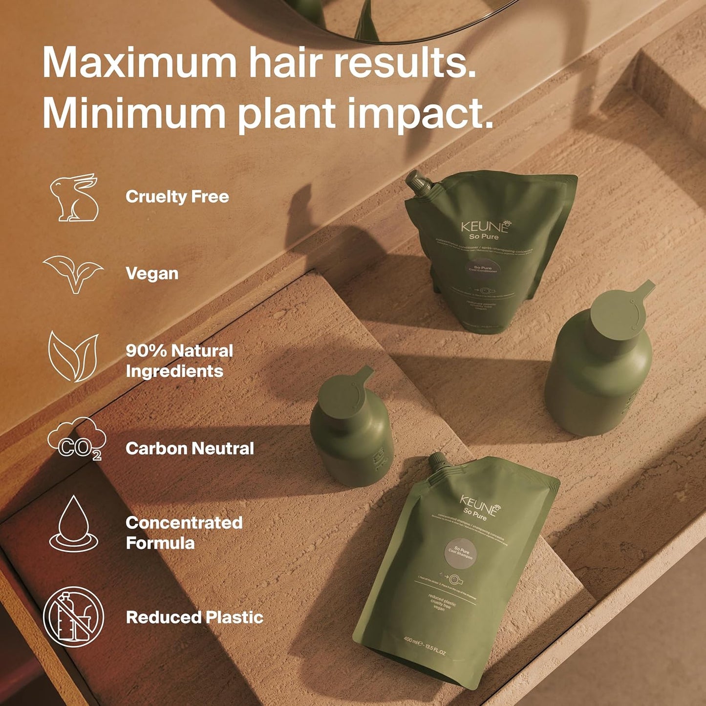 So Pure Restore Shampoo - Nourishing Hair Care Formula | 400ml Refill