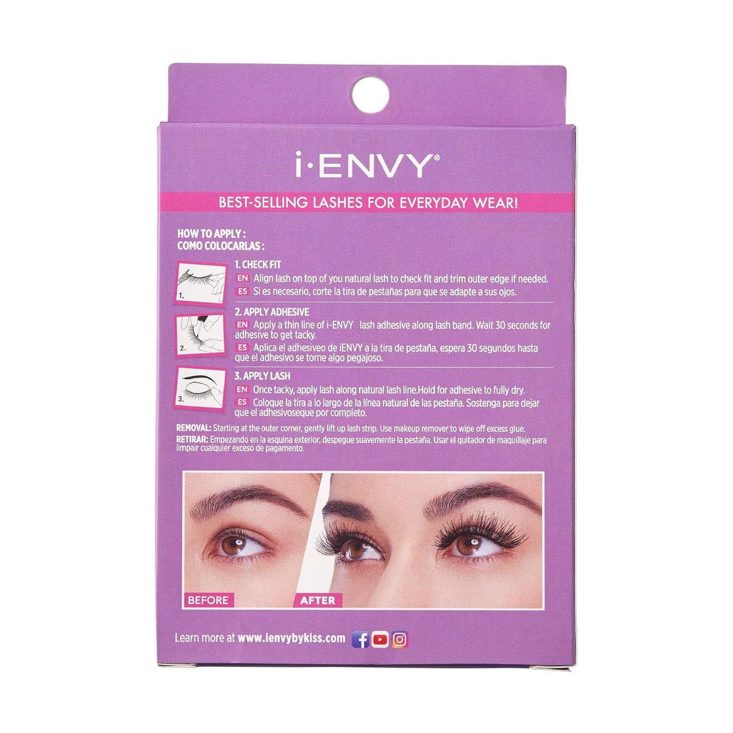 i•ENVY 15 Pairs Wispy False Lashes - Premium 100% Human Hair, Fluffy & Lightweight | Reusable for Natural Everyday Wear